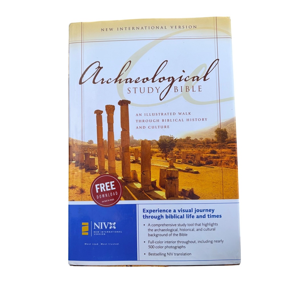 NIV Archaeological Study Bible Hardcover Zondervan Illustrated History Culture